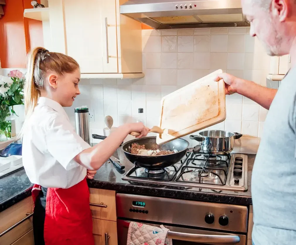 learning how to cook
